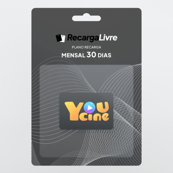 PLANO RECARGA MENSAL 30 DIAS - YOUCINE - 2 TELAS